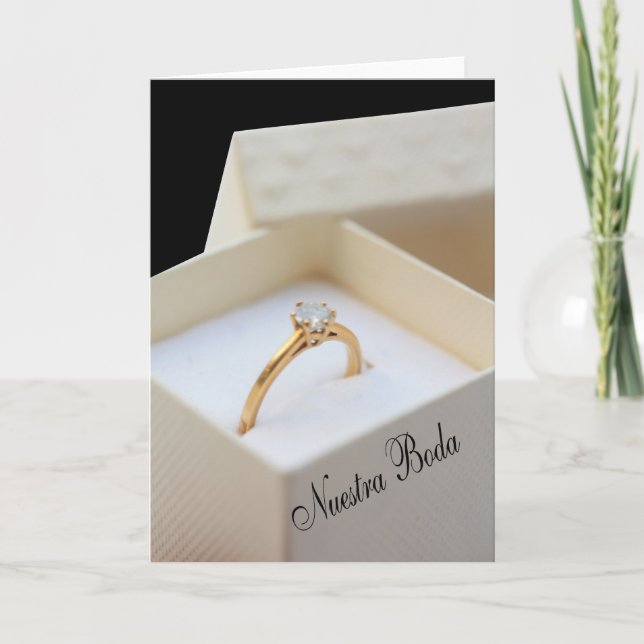 Nuestra Boda - faire-part de mariage espagnole (Devant)