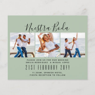 Nuestra Boda Foto Collage Wedding INVITE