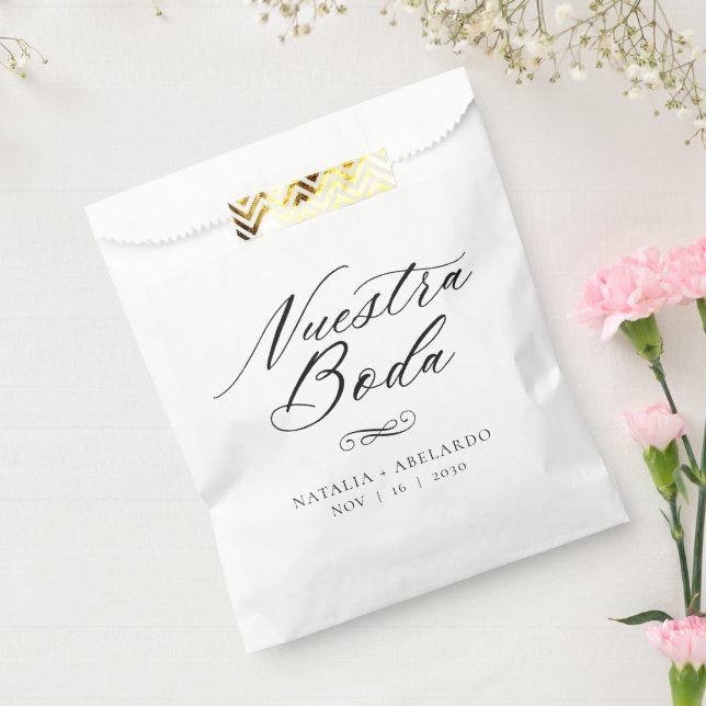 Nuestra Boda Mexican Wedding Leckerei Bags Geschenktütchen (Versiegelt)