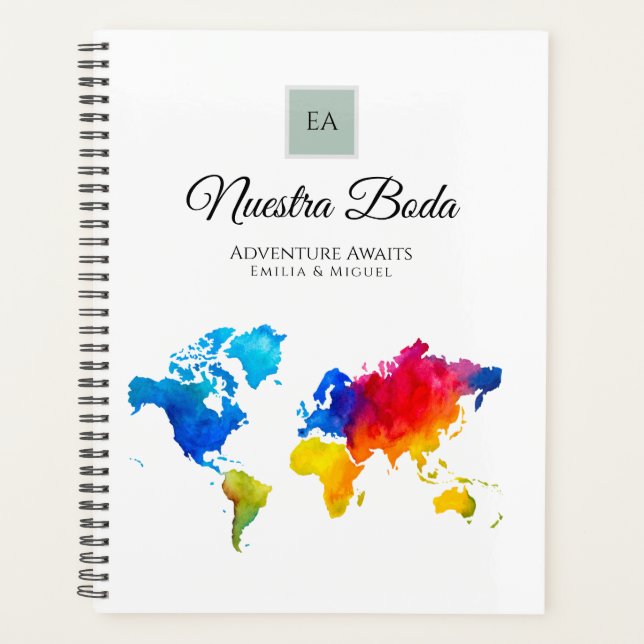 NUESTRA BODA Planificación o libro de visitas Planer (Vorderseite)