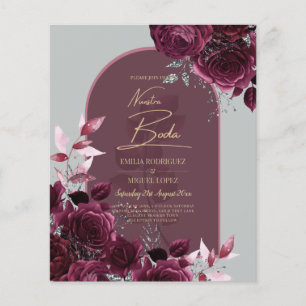 NUESTRA BODA Rote Rosen Flyer