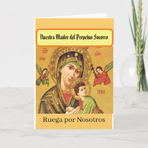 Nuestra Madre del Perpetuo Socorro Card Karte