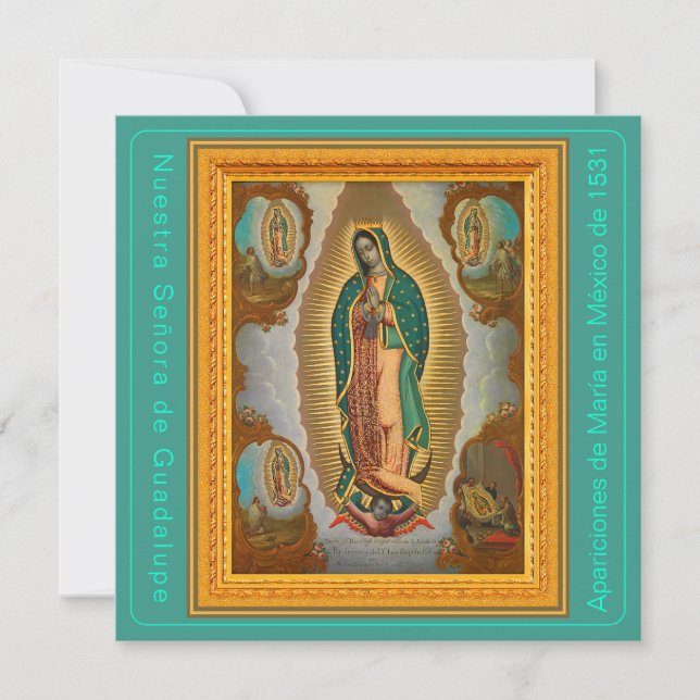Nuestra Señora de Guadalupe Hi-Def-Karte (Vorderseite)