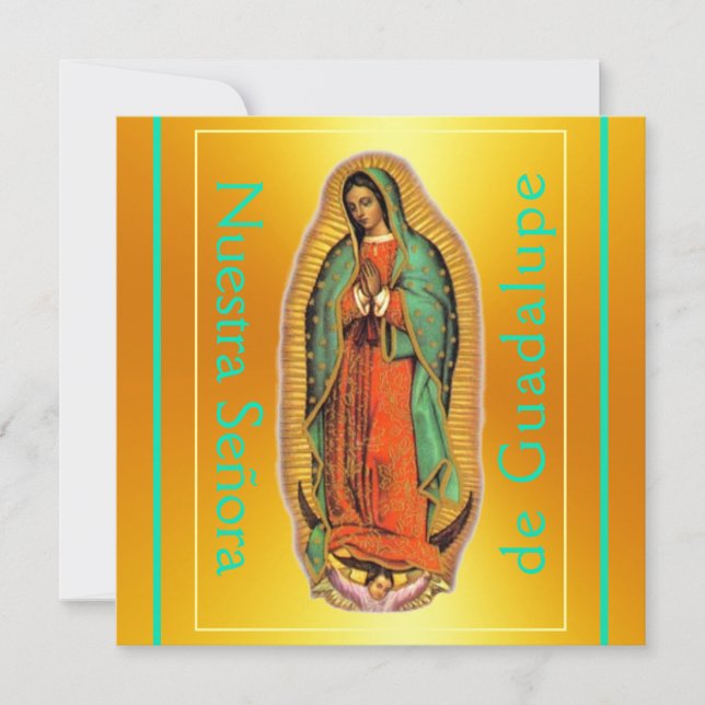 Nuestra Señora de Guadalupe Platz Flachkarte (Vorderseite)