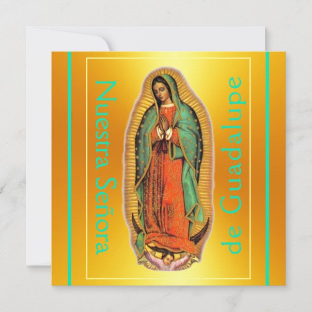 Nuestra Señora de Guadalupe Platz Flachkarte (Vorderseite)