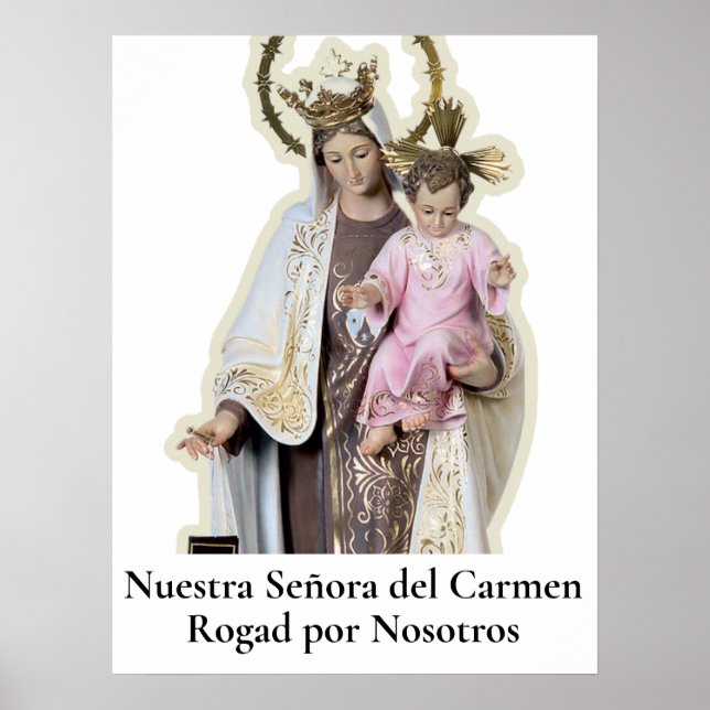 NUESTRA SEÑORA DEL CARMEN Card Poster (Vorne)