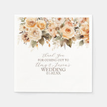 Nuetral Beige Botanische Hochzeit braun