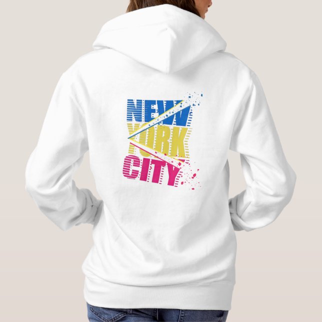 Nueva York en multicolores Hoodie (Rückseite)