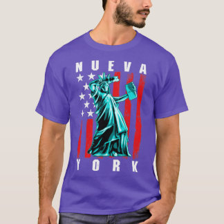 Nueva York Spanische Dabbing Statue of Liberty Ret T-Shirt