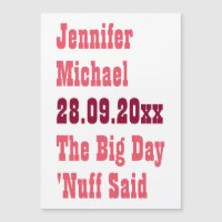 Nuff sagte lustige rustikale Hochzeit speichern Si