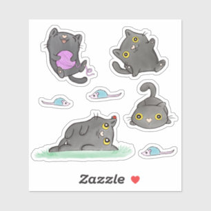 Nugget die Katzenkleber Aufkleber