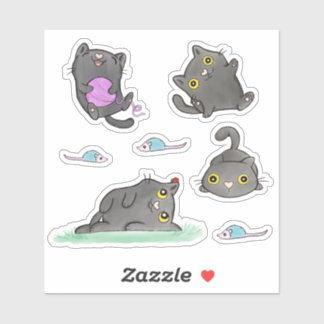 Nugget die Katzenkleber Aufkleber