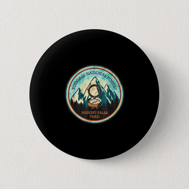 Nugget Falls Trail in Alaska  Button (Vorderseite)