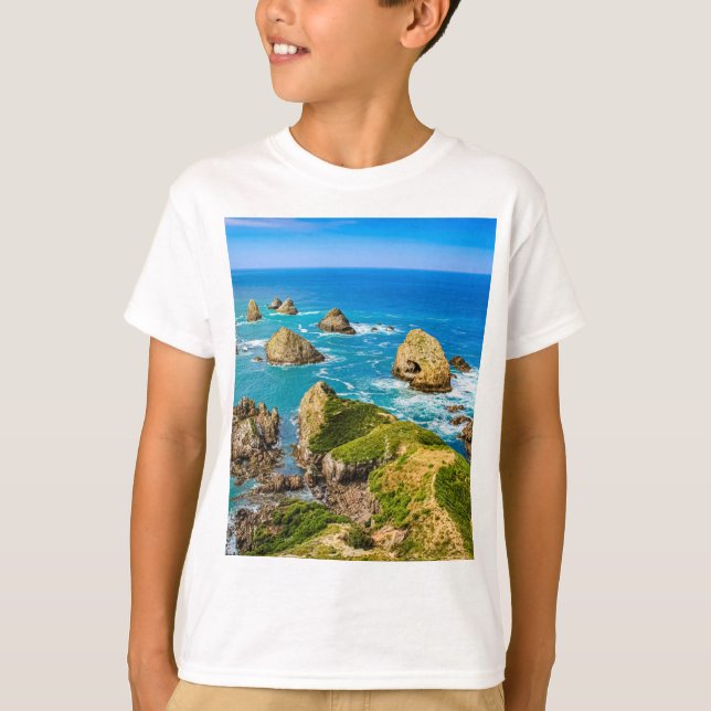 Nugget Point Inseln, Neuseeland T-Shirt (Vorderseite)