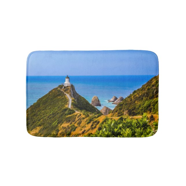 Nugget Point Leuchtturm, Neuseeland Badematte (Vorderseite)