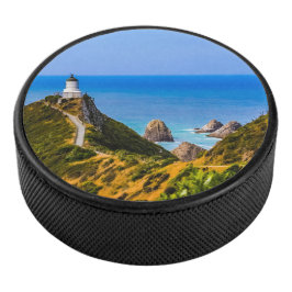 Nugget Point Leuchtturm, Neuseeland Eishockey Puck