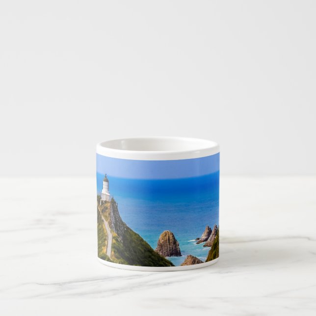 Nugget Point Leuchtturm, Neuseeland Espressotasse (Vorderseite)