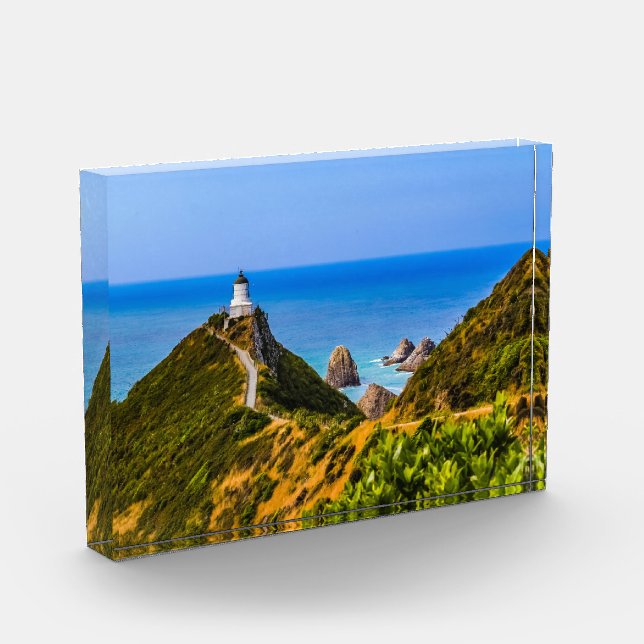 Nugget Point Leuchtturm, Neuseeland Fotoblock (Links)