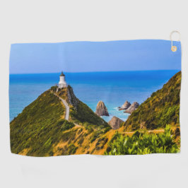 Nugget Point Leuchtturm, Neuseeland Golfhandtuch
