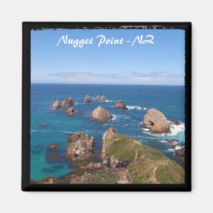Nugget-Punkt-Felsen-Kreis, NZ -2 Magnet