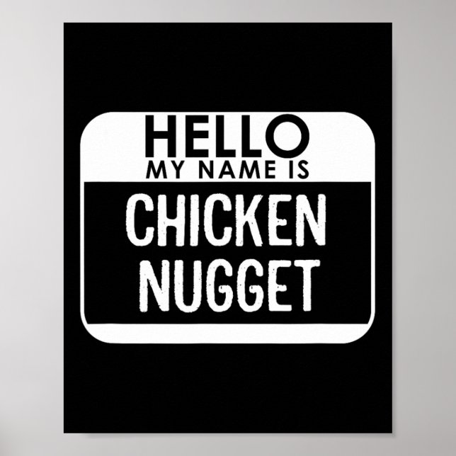 Nugget Tracht Spaß Leichte Last Minute Halse Poster (Vorne)