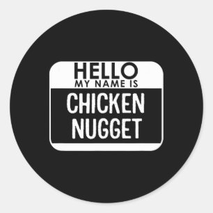 Nugget Tracht Spaß Leichte Last Minute Halse Runder Aufkleber