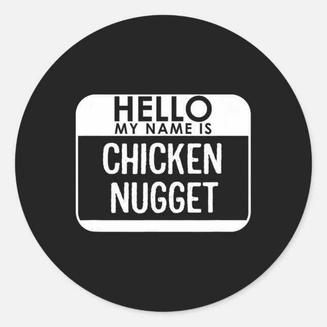 Nugget Tracht Spaß Leichte Last Minute Halse Runder Aufkleber (Vorderseite)