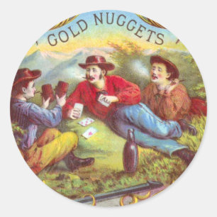 Nuggets d'or Antique Étiquette Cigar