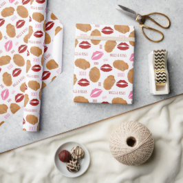 Nuggs & Kisses Chicken Nugget XOXO Valentine Geschenkpapier