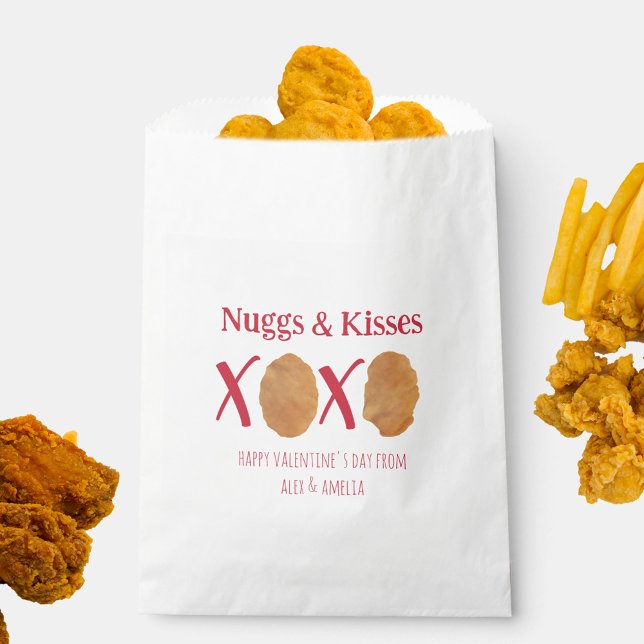 Nuggs & Kisses Chicken Nuggets Punny Valentine Geschenktütchen (Von Creator hochgeladen)