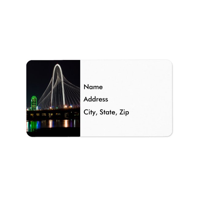 Nuit à Hunt Hill Étiquette de adresse (Devant)