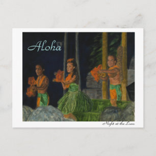 Nuit à la carte postale de Luau