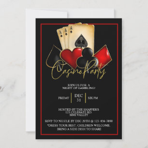 NUIT CASINO, NUIT POKER, JEU, CARTES DICE