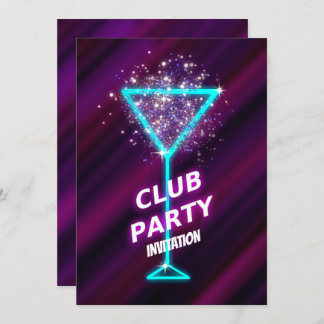 Nuit Cocktail Night Club Invitation