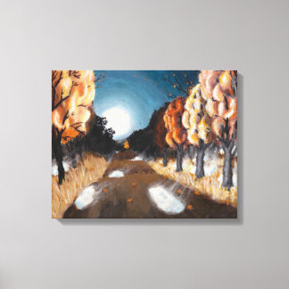 Nuit d'automne au clair de lune : Impression sur t