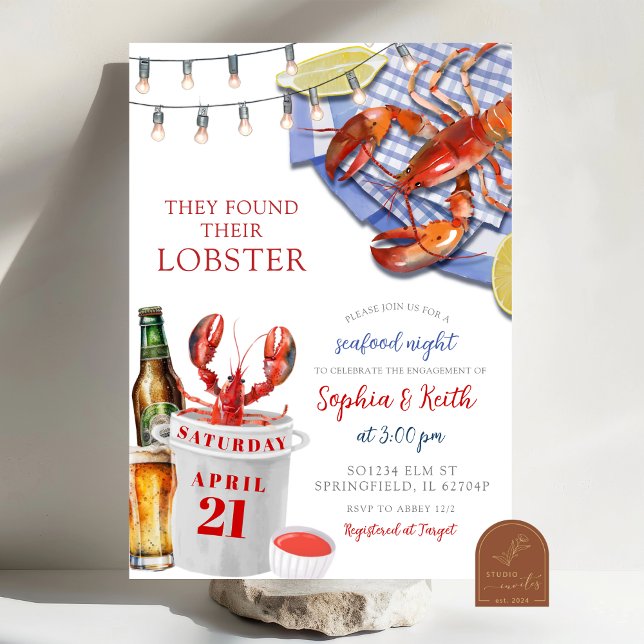 Nuit de fruits de mer Invitation de la fête (Créateur téléchargé)