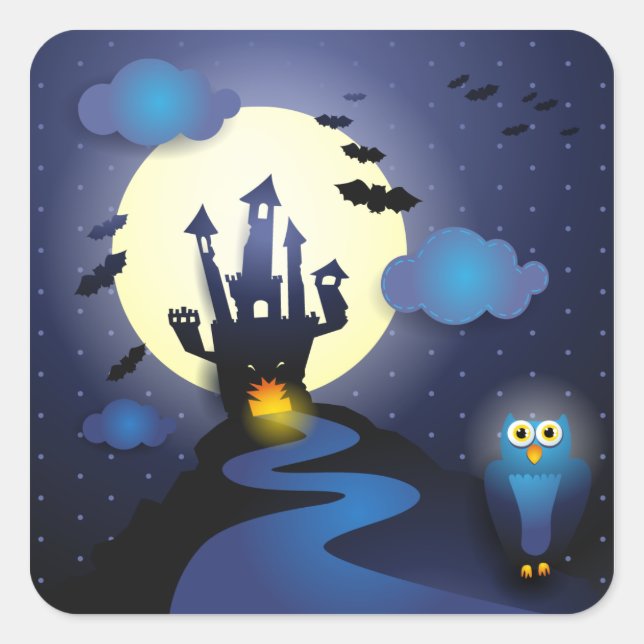 Nuit d'Halloween, autocollant (Devant)