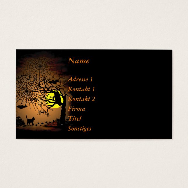 Nuit d'Halloween, Joyeux Halloween ! (Devant)