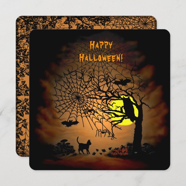 Nuit d'Halloween, Joyeux Halloween ! Menu (Devant / Derrière)