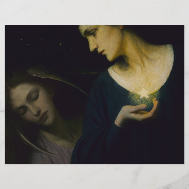 "Nuit et sommeil de sa fille" Scrapbook Papier (Devant)