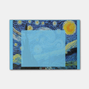 Nuit étoilée dans le Post-it bleu