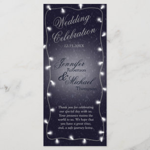 Nuit étoilée du programme de mariage