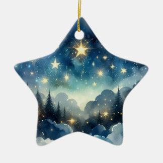 Nuit étoilée mignonne ornement arbre de Noël