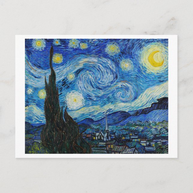Nuit étoilée par Vincent Van Gogh Carte postale (Devant)