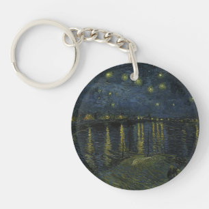 Nuit étoilée sur le Rhône, peinture à l'huile Van 