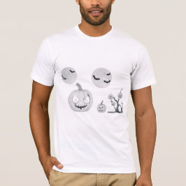 "Nuit hantée : Design de T-shirt d'horreur"