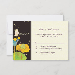 Nuit luciole mignonne Mariage romantique RSVP