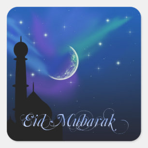 Nuit magique de l'Aïd - Sticker de salutation isla