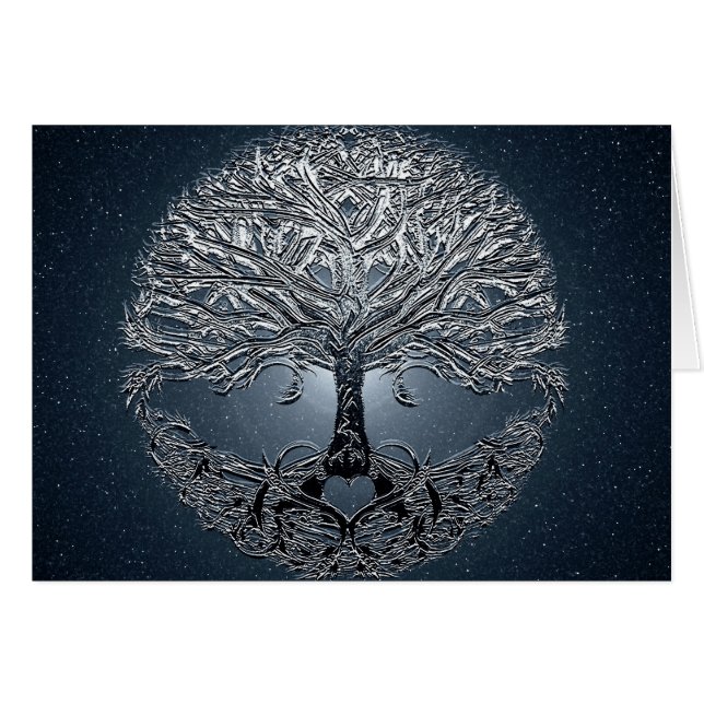Nuit pacifique dans le ciel bleu de l'arbre de vie (Devant Horizontal)