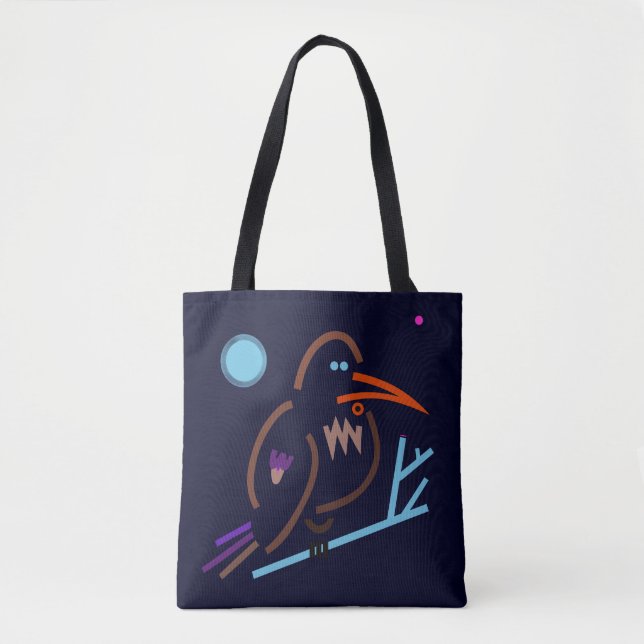 nuit - Sac fourre-tout d'art moderne - smilelines (Devant)
